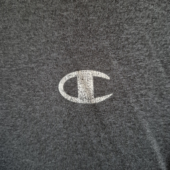 Vintage Champion Black Short Sleeve Tee with Raglan Sleeves - Picture 3 of 6
